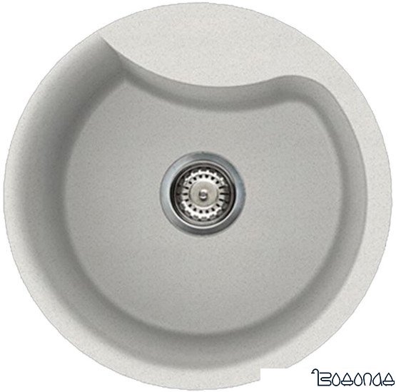 Кухонная мойка Elleci Ego Round Bianco 52 Кухонная мойка Elleci Ego Round Bianco 52