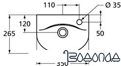 Умывальник Ideal Standard Connect ARC E791501 35x26.5