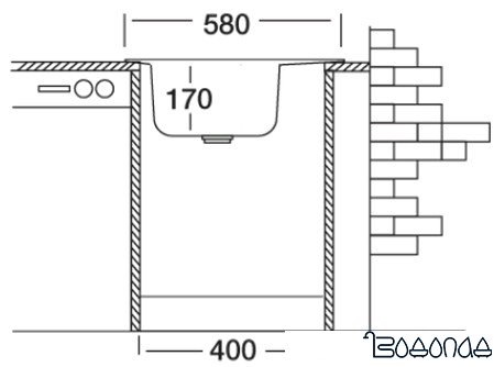 Кухонная мойка Kromevye EC 309 D