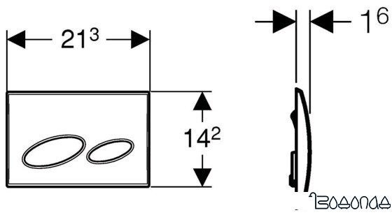 Geberit Kappa 20 115.228.11.1 (белый)