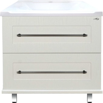 Misty Тумба с умывальником Марта 80 (напольная, белый)