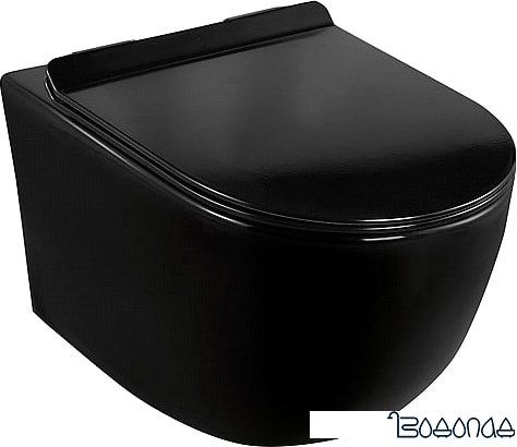 Унитаз Calani Loyd Slim CAL-C0020 (черный) фото 1
