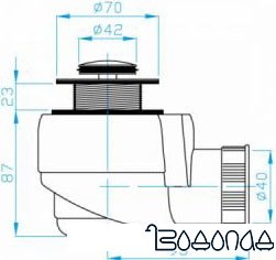 Сифон Plast Brno EWCR501