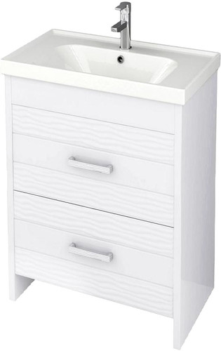 Аква Родос Лотос 70 Тумба с умывальником (белый)