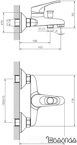 Смеситель Decoroom DR21035 фото 2