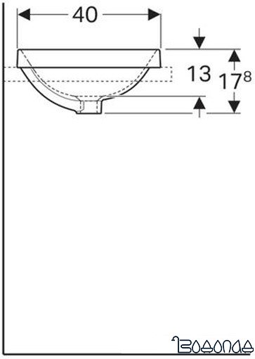Умывальник Geberit VariForm 500.729.01.2 фото 4
