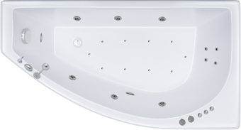 Ванна Triton Бэлла гидромассажная 140x76R Премиум