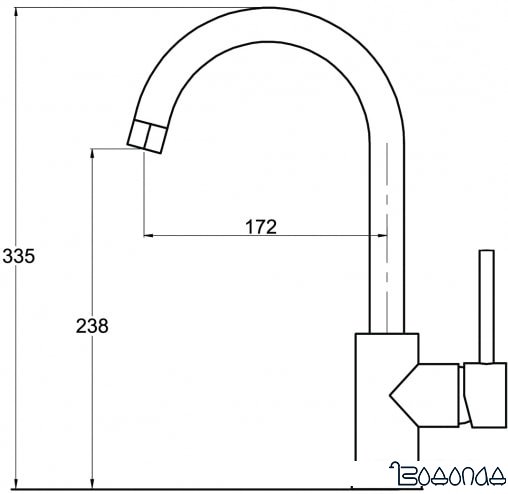 Смеситель Aquasanita Sabia 5523 (аргент) Смеситель Aquasanita Sabia 5523 (аргент)