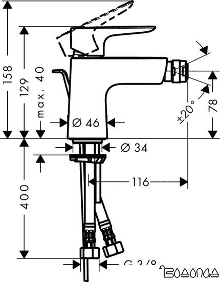 Смеситель Hansgrohe Talis E 71720000