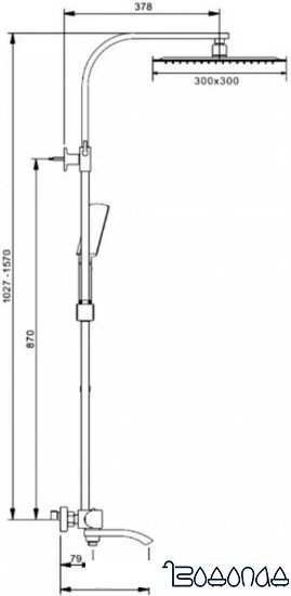 Душевая система Gappo G2407-40 фото 2
