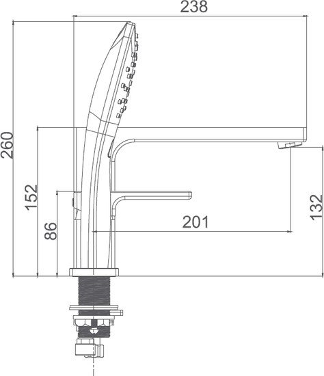 Смеситель Gappo G1117-8