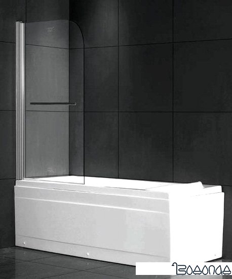 Стеклянная шторка для ванны Gemy New Rockcoco S03200