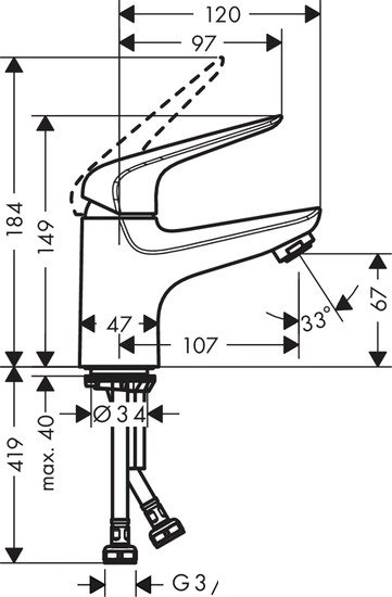 Смеситель Hansgrohe Novus 71021000