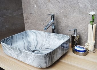 Умывальник Gid MNC597 (серый/белый)