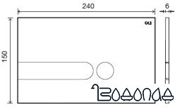 OLI Iplate 670008 (белый soft-touch)