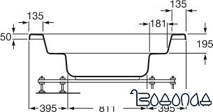 Ванна Roca Waikiki N 160x160 [248345000]