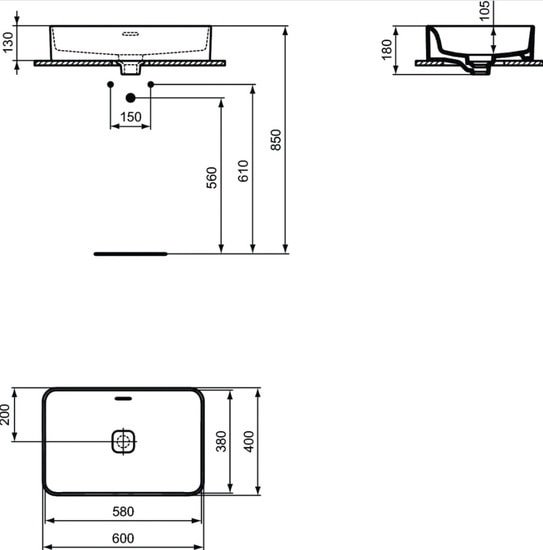 Умывальник Ideal Standard Strada II T2999