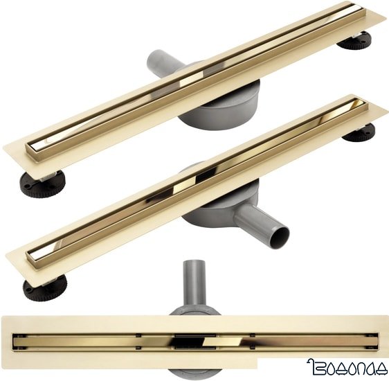 Трап/канал Rea Neo Slim Pro 600 (зеркальный золотой)