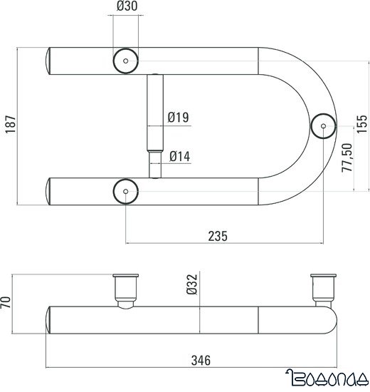 Держатель для туалетной бумаги Deante Vital NIV 041F (полированная сталь) фото 4