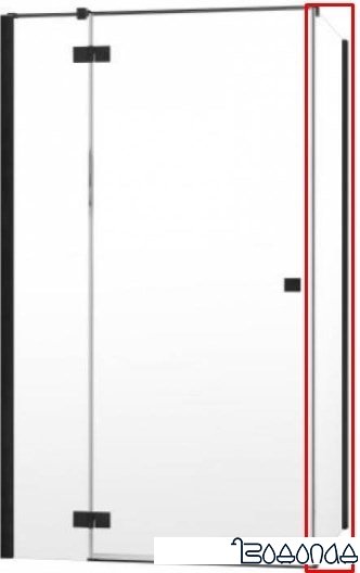 Душевая стенка Radaway Essenza New Black S1 70 (прозрачное стекло)