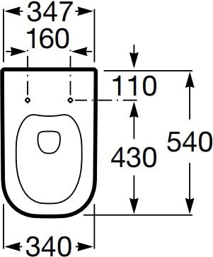 Унитаз Roca The Gap 34647L000
