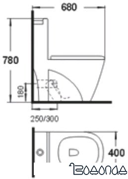 Унитаз Melana MLN-2010