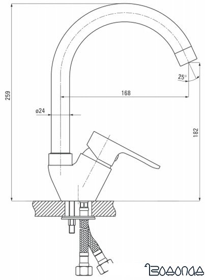 Смеситель Deante Chaber BGC 062M