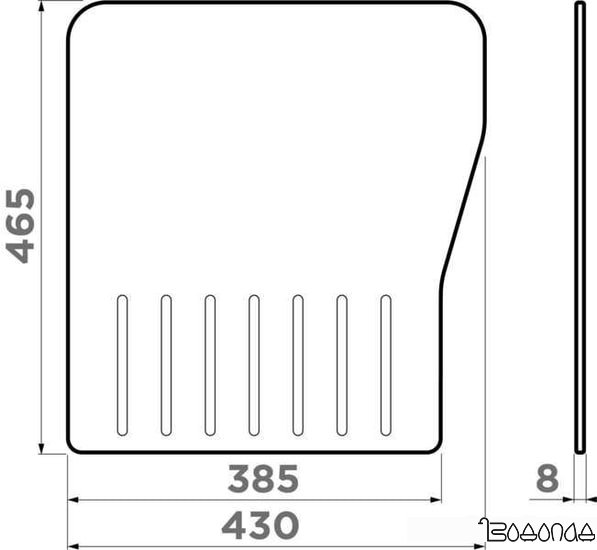Разделочная доска на мойку Omoikiri CB-MARU-86 4999030
