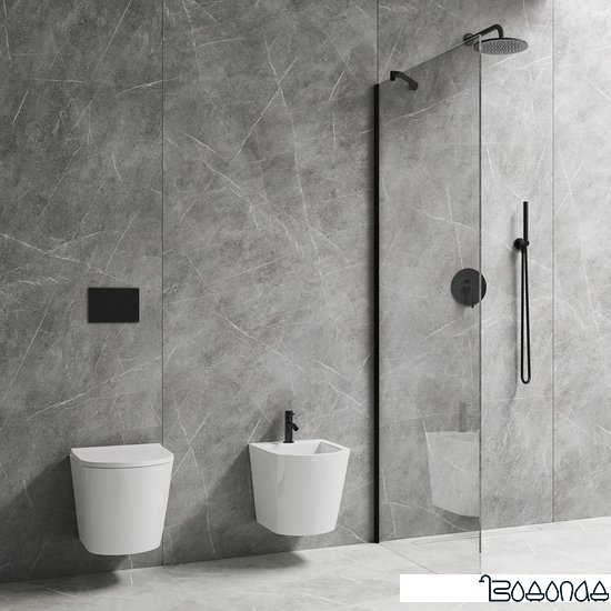 Душевая стенка Omnires Marina DNR90XBLTR