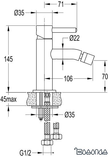 Смеситель Omnires Y Y1220