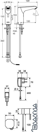 Смеситель Schell Xeris E HD-M 012540699