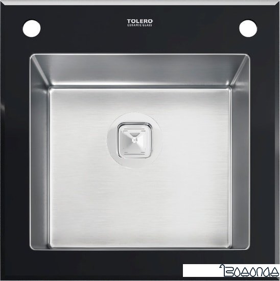 Кухонная мойка Tolero Ceramic glass TG-500 (черный)