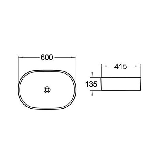 Умывальник Azario AZ-2143P SP