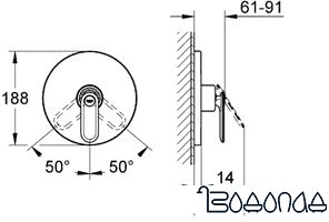 Смеситель Grohe Veris 19367000