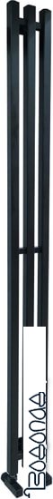 Полотенцесушитель Ростела Слим 1/2" 3 перекладины 12x180 см (черный)