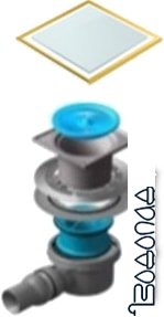 Трап/канал Pestan Confluo Standard White Glass 1 Gold