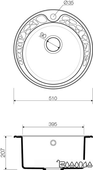 Кухонная мойка Omoikiri Tovada 51 BL Кухонная мойка Omoikiri Tovada 51 BL