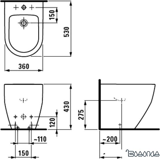 Биде Laufen Pro [8329524003021]