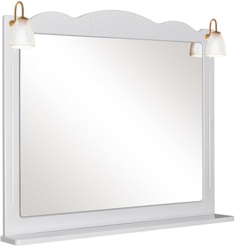 Аква Родос Зеркало Классик 100 (белый, с подсветкой)