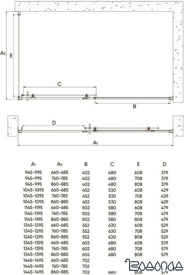Душевой уголок Veconi RV-072 RV072-100100-01-C4