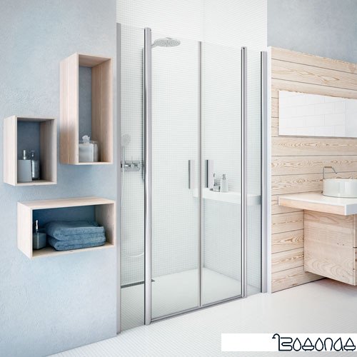 Душевая дверь Roltechnik Tower Line TDN2/140 (хром/прозрачное) фото 1