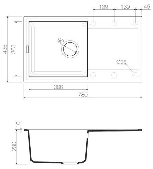 Кухонная мойка Omoikiri Sakaime 78-DC [4993195] фото 2
