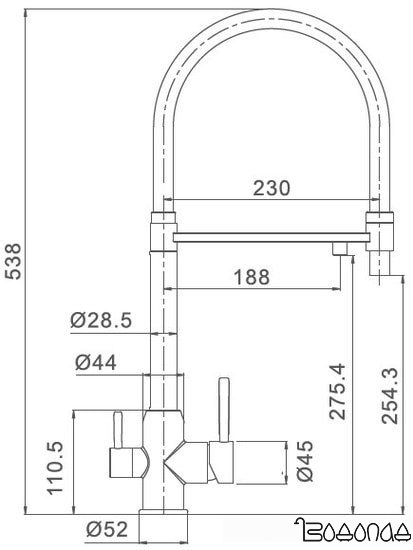 Смеситель Gappo G4399-5 фото 2