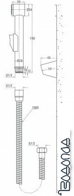 Гигиенический душ Deante BGAS04BT-1 фото 3