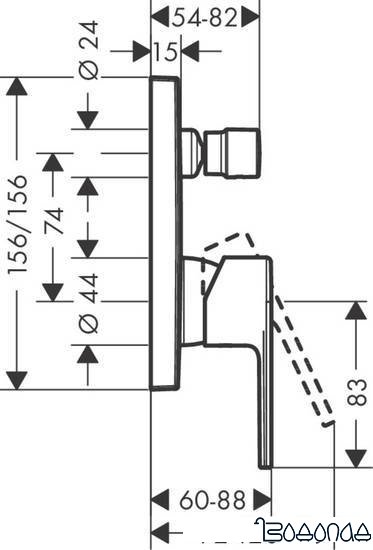 Смеситель Hansgrohe Vernis Shape 71468670