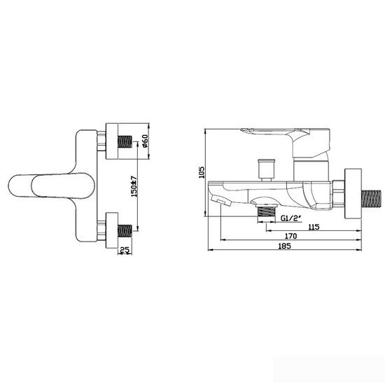 Смеситель Azario Leya AZ-15920501