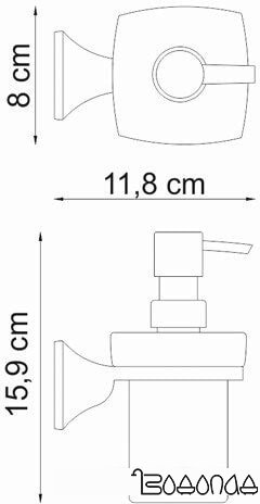 Дозатор для жидкого мыла Wasserkraft Wern K-2599 фото 3