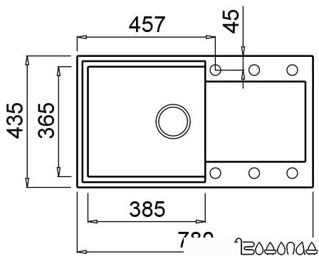 Кухонная мойка Elleci Easy 290 Tortora G43