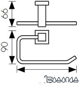 Держатель для туалетной бумаги Kaiser Canon KH-4311 фото 2