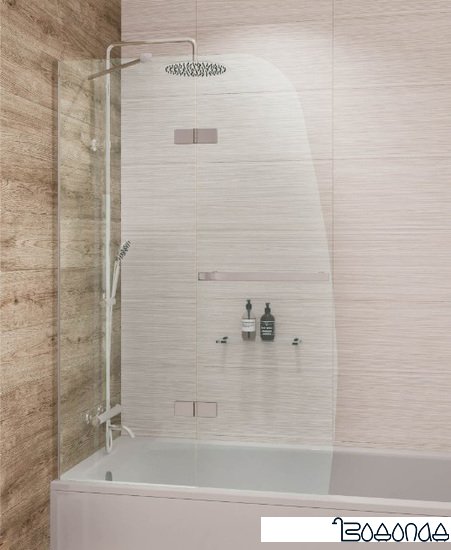 Стеклянная шторка для ванны Grossman GR-102/1 150х100